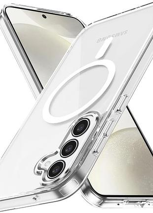 Чехол с magsafe на samsung galaxy s24 plus магсейф чехол прозрачный