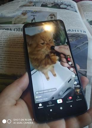 Смартфон xiaomi redmi note 7 в синем цвете телефон 32 гб на запчасти 2