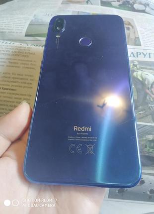 Смартфон xiaomi redmi note 7 в синем цвете телефон 32 гб на запчасти 7