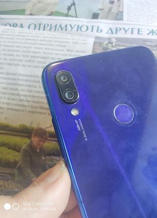 Смартфон xiaomi redmi note 7 в синем цвете телефон 32 гб на запчасти 8