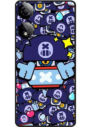 Силиконовый бампер чехол для zte nubia neo 2 5g стикеры бравл дэррил brawl