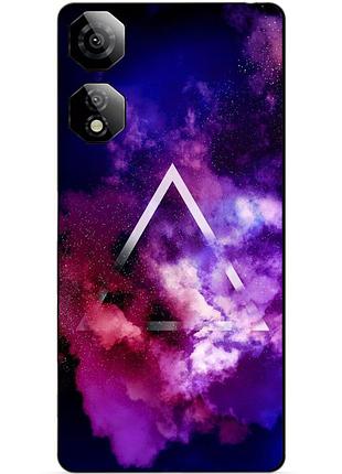 Чехол силиконовый бампер для zte nubia neo 2 5g с рисунком космос галактика