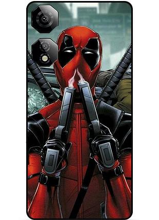 Чехол силиконовый бампер для zte nubia neo 2 5g с рисунком дэдпул deadpool
