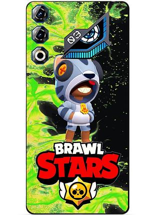 Чехол силиконовый бампер для zte nubia neo 3 gt 5g с героем бравл леон бродячий brawl
