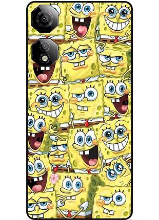 Силіконовий чохол бампер для zte nubia neo 2 5g з малюнком губка боб sponge bob