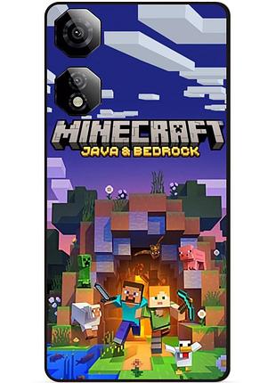 Силіконовий чохол бампер для zte nubia neo 2 5g стів minecraft кріпер майнкрафт