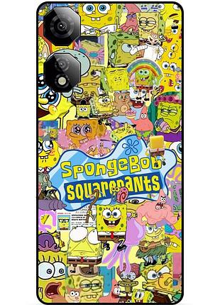 Силіконовий чохол бампер для zte nubia neo 2 5g з малюнком sponge bob губка боб