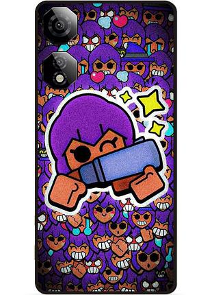 Силиконовый бампер чехол для zte nubia neo 2 5g стикеры бравл шелли brawl