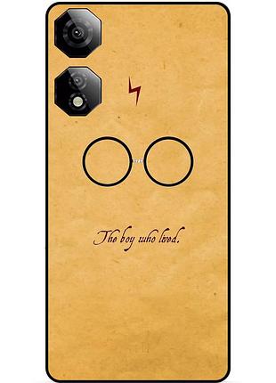 Чехол силиконовый бампер для zte nubia neo 2 5g с рисунком гарри поттер harry potter очки