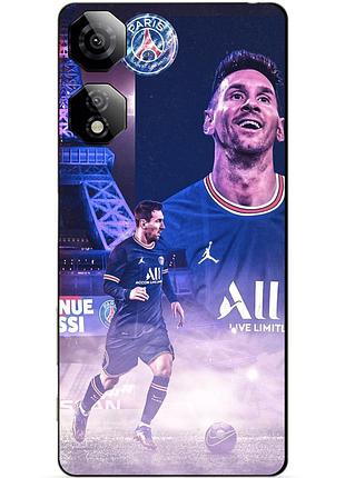 Чехол силиконовый бампер для zte nubia neo 2 5g с рисунком messi psg месси