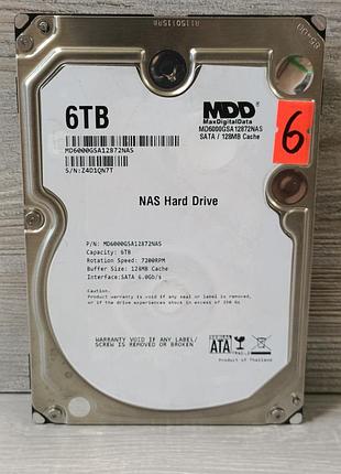 Жесткий диск hdd 6tb maxdigitaldata 7200rpm 128mb sata iii (md6000gsa12872nas) 3.5"