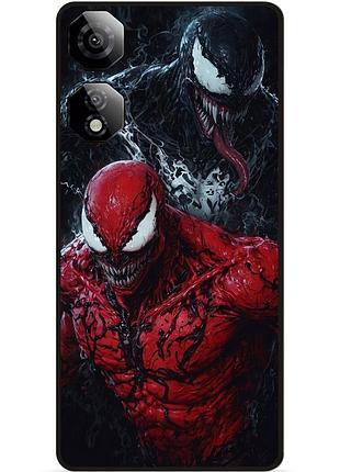 Чехол силиконовый бампер для zte nubia neo 2 5g с рисунком venom карнаж веном