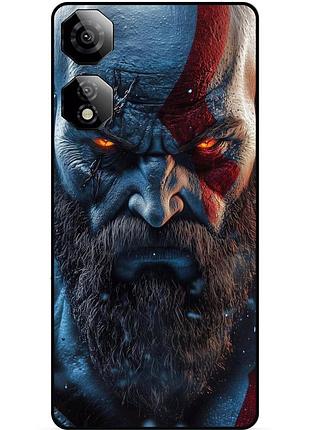Чехол силиконовый бампер для zte nubia neo 2 5g с картинкой god of war кратос