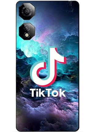 Чехол силиконовый бампер для zte nubia neo 2 5g с рисунком tik tok тик ток