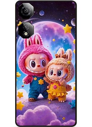 Бампер силиконовый чехол для zte nubia neo 2 5g с картинкой labubu лабубу