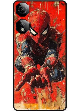 Силиконовый бампер чехол для zte nubia neo 2 5g с рисунком spider man человек паук майлз моралес