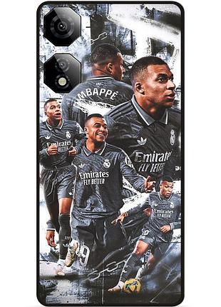 Силиконовый чехол бампер для zte nubia neo 2 5g с рисунком mbappe real мбаппе