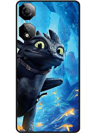 Чехол силиконовый для zte nubia neo 2 5g с рисунком как приручить дракона dragon