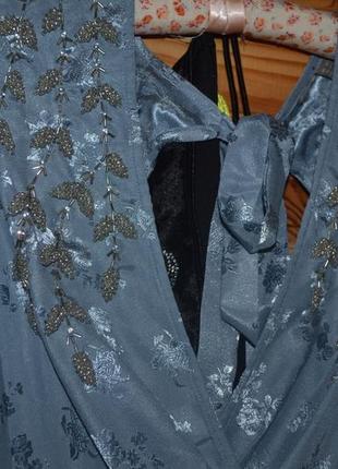 Платье asos вечернее камни бисер6 фото