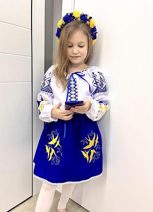 Костюм вишиванка для дівчинки ластівки