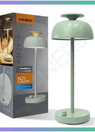 Led лампа настольная videx tf23g 8,5w 4000k rgb с аккумулятором для работы и отдыха sku_vendorcode