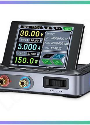 Блок живлення fnirsi dps-150 чорний з tft екраном 2,8 дюйми для електроніки та пристроїв_pr
