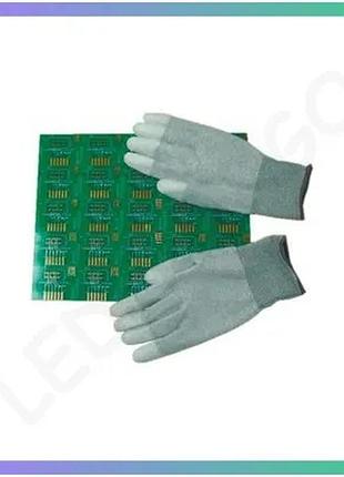 Антистатические перчатки maxsharer technology c0504-s с полиуретановым покрытием для электроники sku_vendorcode