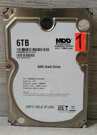 Жорсткий диск hdd 6 tb maxdigitaldata 7200rpm 128mb sata iii (md6000gsa12872nas) 3.5"