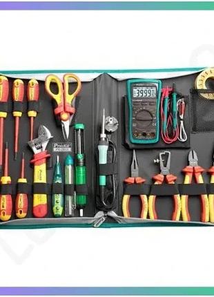 Набор диэлектрического инструмента pro'skit pk-2810b изолированные инструменты для работы с электричес sku_pk-2810b
