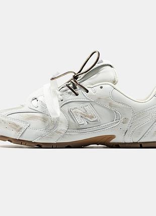 Женские кроссовки new balance 530 x miu miu white beige 36-37-38-39-40-41