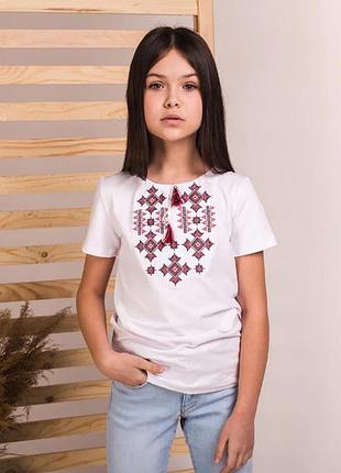 Футболка-вишиванка для дівчинки 152