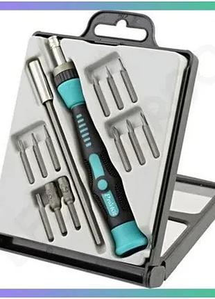 Викрутка з набором бит pro'skit sd-9312 ручний інструмент для ремонту та зборки sku_sd-9312