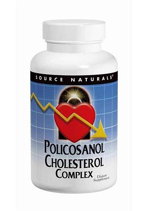 Поликозанол комплекс (policosanol cholesterol), source naturals, 60 таб.