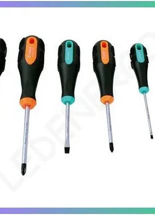 Набір викруток pro'skit sd-2301 6 штук плоскі та хрестові для ремонту та зборки інструмент для майстрі sku_sd-2301