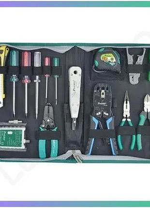Набір інструментів pro'skit pk-4013 для телекомунікаційних мереж монтажний комплект для зв'язку sku_pk-4013