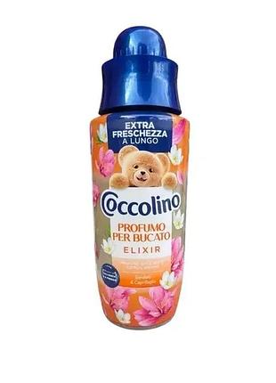 Парфумований кондиціонер для білизни coccolino elixir sandalo & caprifoglio 342 мл
