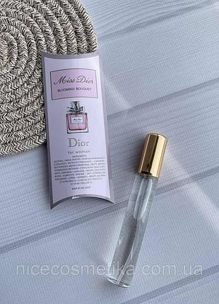 Женский мини парфюм dior miss dior blooming bouquet, 20 мл