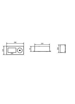 Удлинитель встраиваемый gtv avaro plus с индукционной зарядкой 1 розетка schuko usb a+c 1,5 м черный для рабочего места