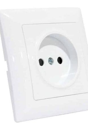 Розетка horoz electric tina белая (112-005-0008)