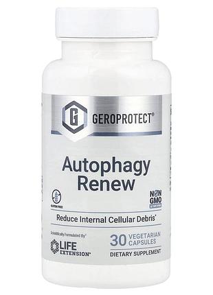 Формула долголетия, geroprotect, autophagy renew, life extension, возобновление аутофагии, 30 вегетарианских капсул