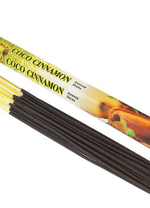 Ароматичні палички кокос з корицею raj coco cinnamon