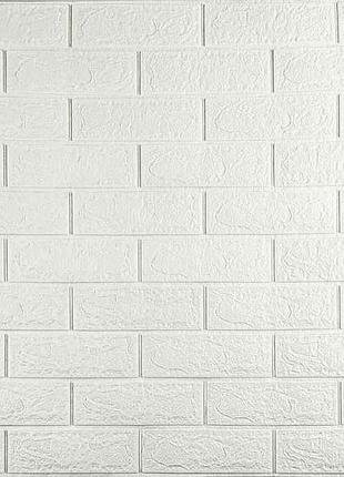 Панель стінова 3d 770 * 700 * 3мм 001-3 (цегла) біла (вds) sw-00000174 тм sticker wall