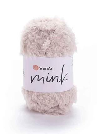 Пряжа mink коричневий 100% поліамід 75м 50г арт.331 10шт/уп тм yarnart