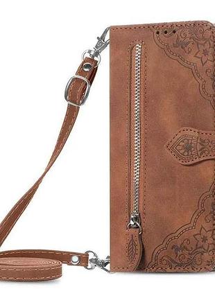 Чехол-книжка redmi wallet case для note 14 4g (164mm) ukr/eu version brown тм gerlax