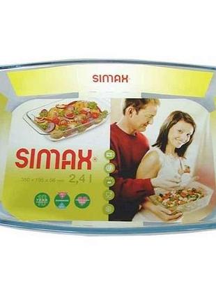 Лоток д/запекание прямоугольный 4,8л,420х280х55мм.color s7526 тм simax