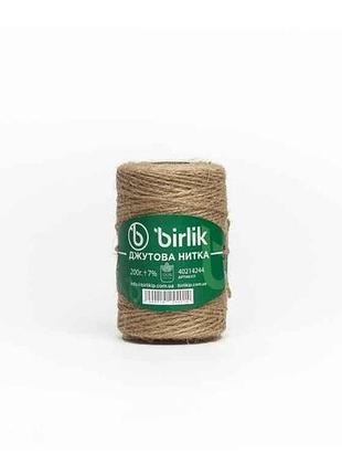 Джутова нитка 0,2кг коричнева арт.013 тм birlik
