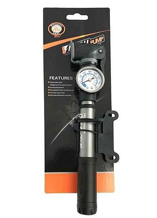 Насос байк с монометром z inflator m25b-01a тм kelb.bike