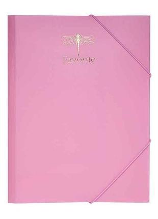 Папка на резинках favourite, pastel, а4, розовая bm.3954-10 тм buromax
