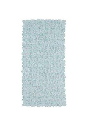 Коврик для ванной 68*34см прозрачно-голубой галька арт.6834-003 тм eco fabric