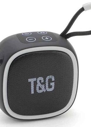 Портативна колонка bluetooth tg659, з функцією speakerphone, радіо, black тм tg